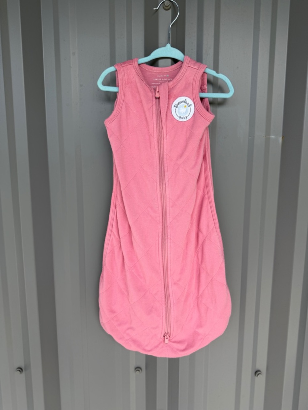 Dreamland Baby Non-Weighted Bamboo Sleep Sack Pink Wearable Blanket